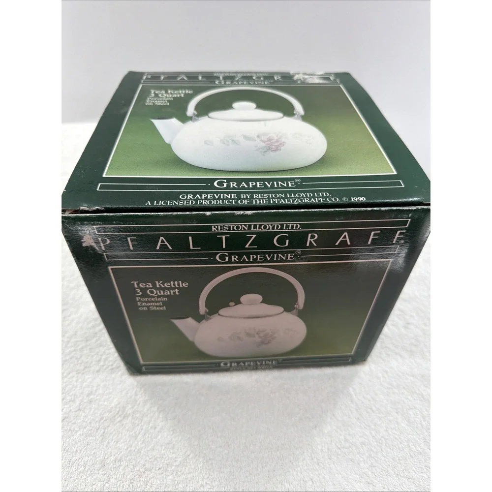 PFALTZGRAFF Grapevine Tea Kettle NEW in BOX! 3 Quart Style 60016